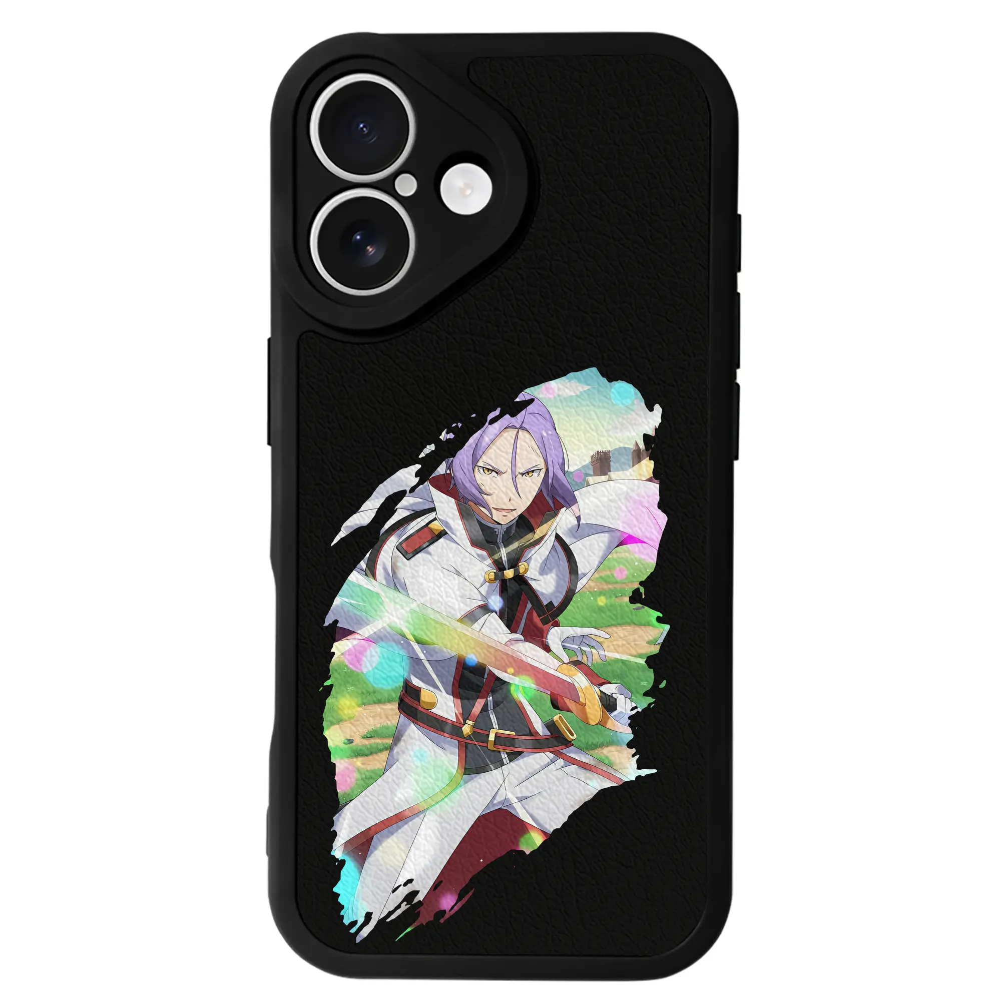 リゼロ グッズ ユリウス - IPhone 16シリーズ対応 ・ シリコンスマホケース ・ レザー調 ・ 高精度フィット ・ 耐衝撃 ・ ワイヤレス充電対応 ・ 精密カット